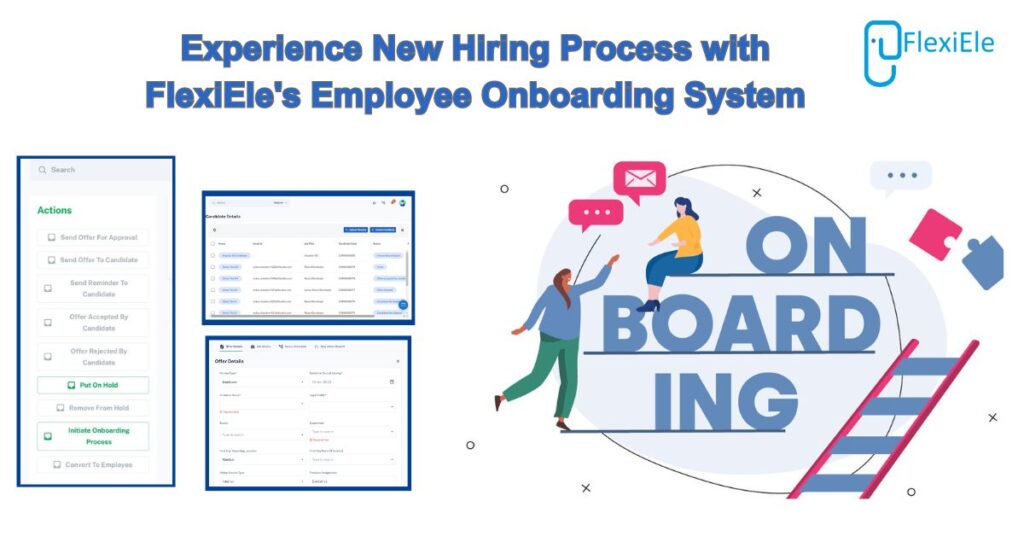 New employee going through an efficient onboarding process with FlexiEle's HRMS.